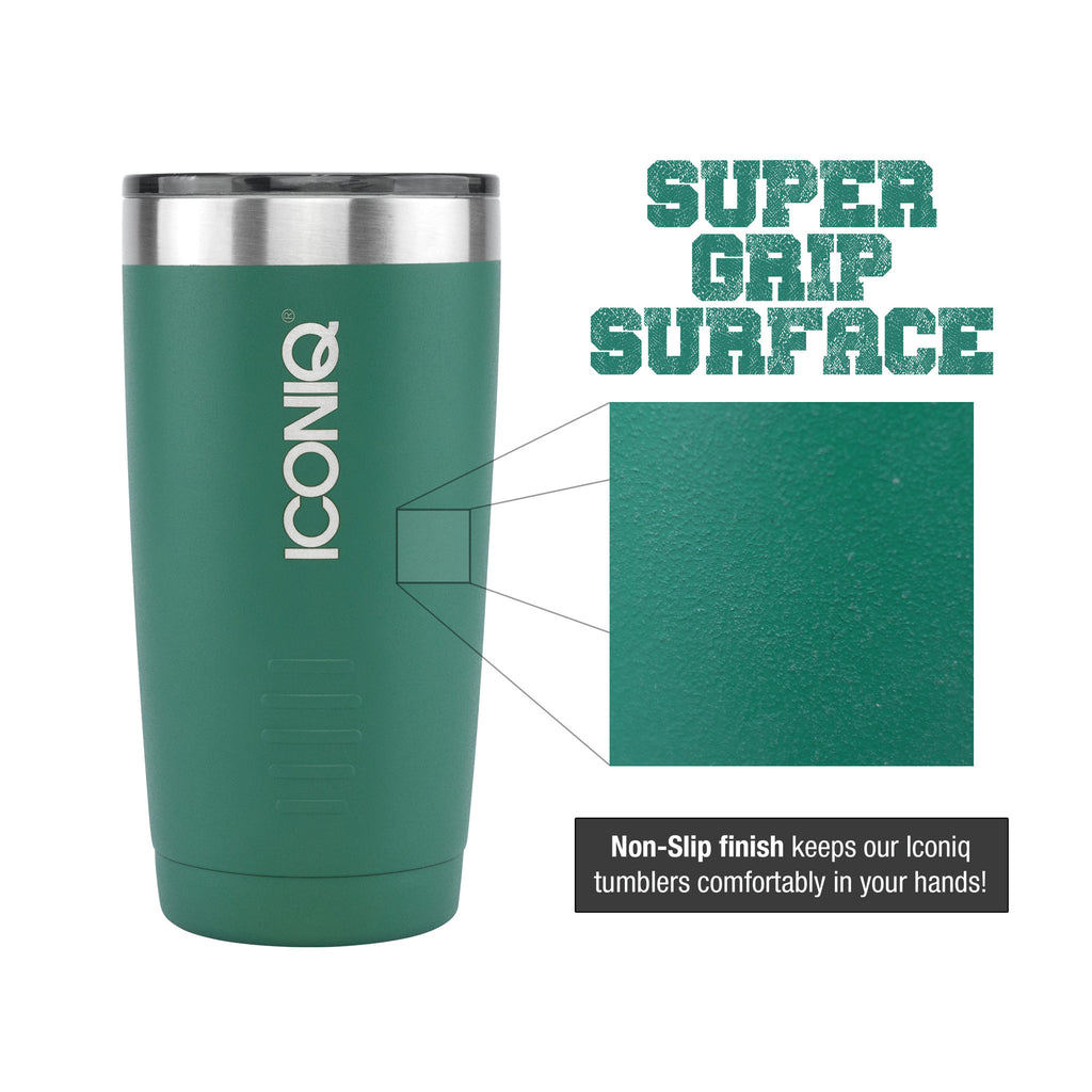 ICONIQ 20oz Green Tumbler Stainless Steel Vacuum Insulated with Lid