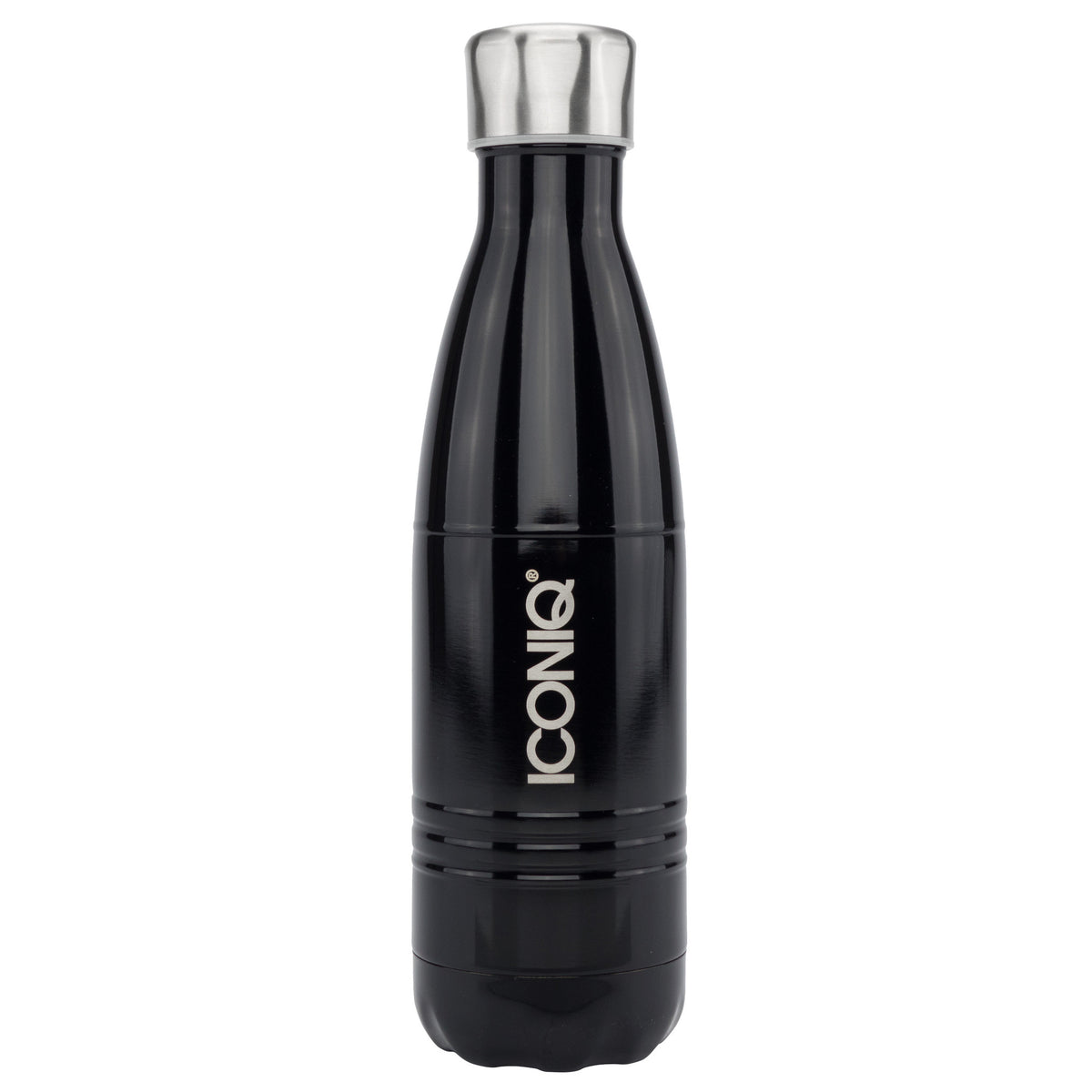 ICONIQ 25OZ SUPER-GRIP NAVY BLUE WATER BOTTLE - STAINLESS STEEL