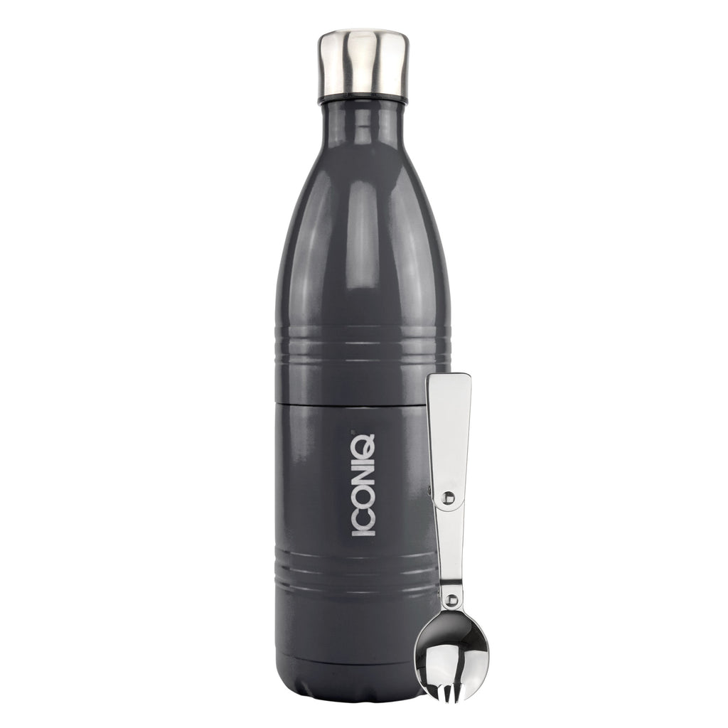 Qore Bottle Insulated Food Container - Graphite