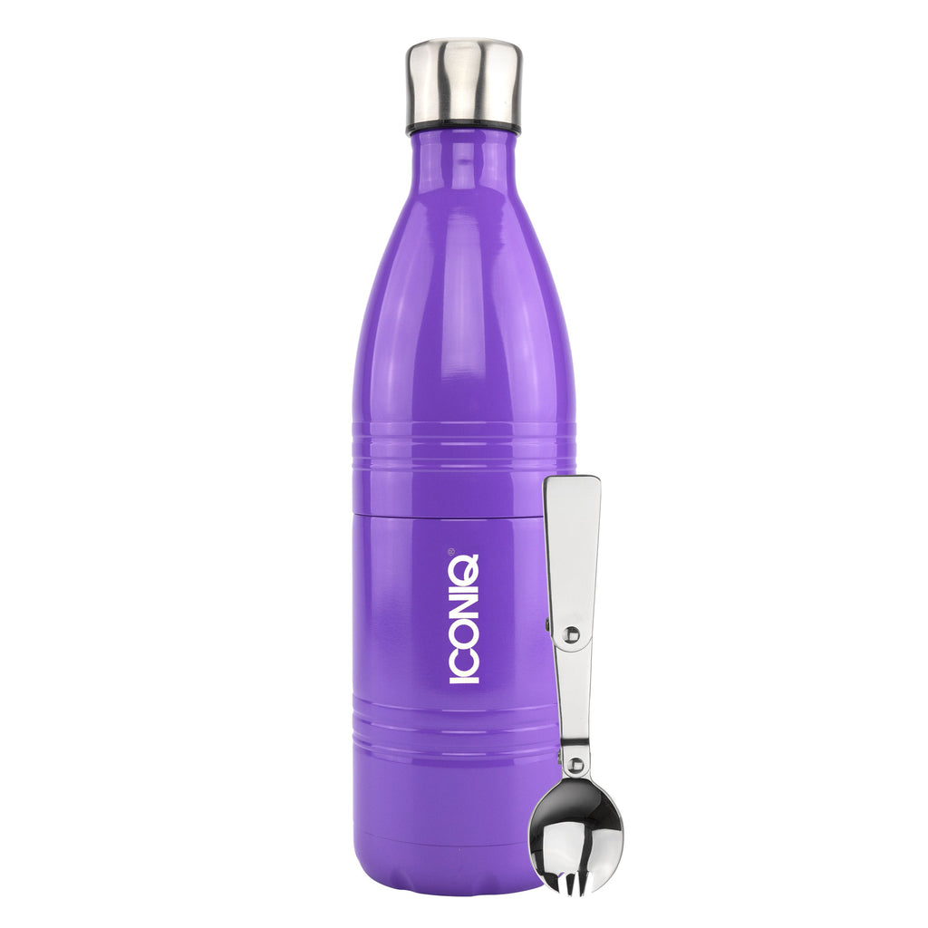 Qore Bottle Insulated Food Container - Purple