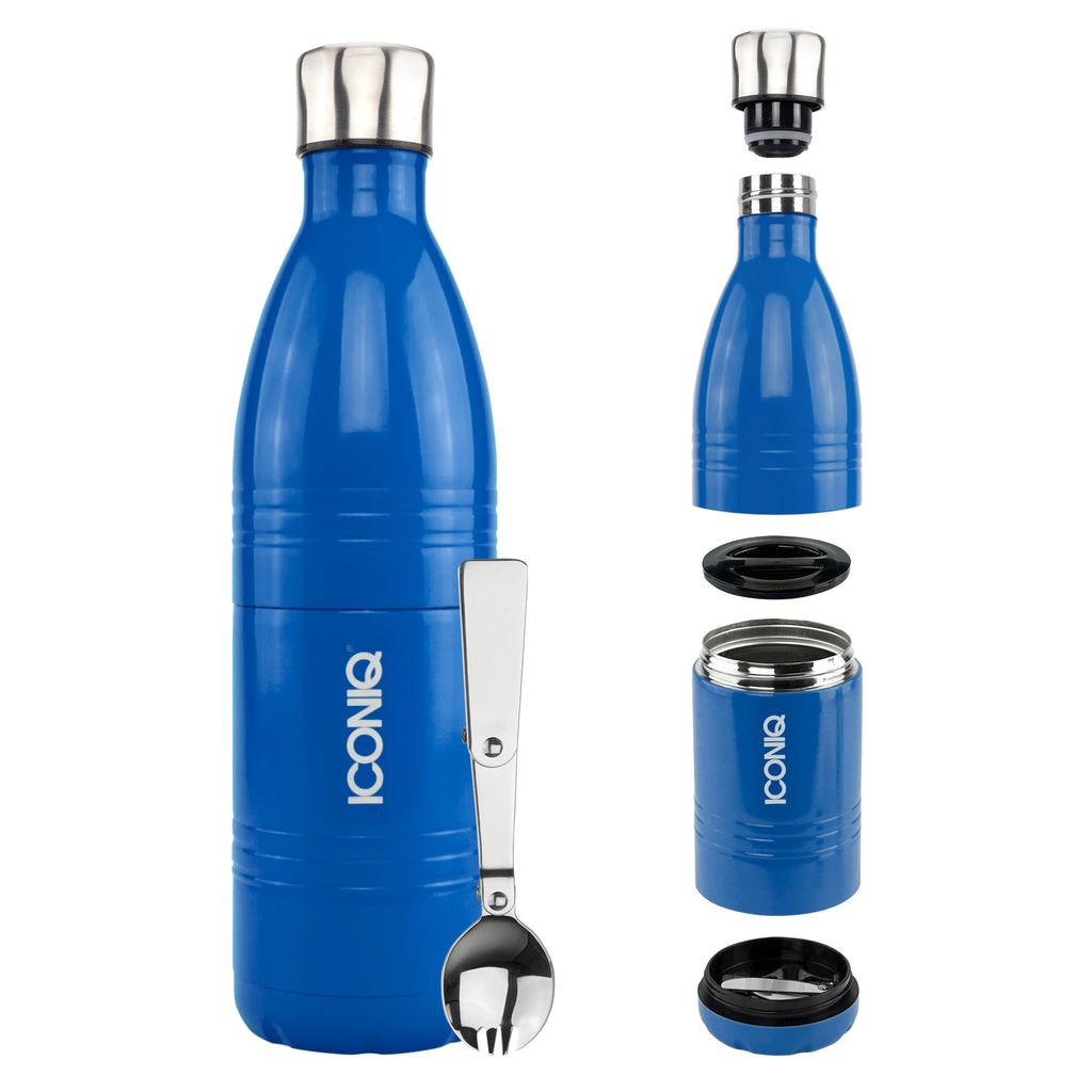 Qore Bottle Insulated Food Container - Royal Blue