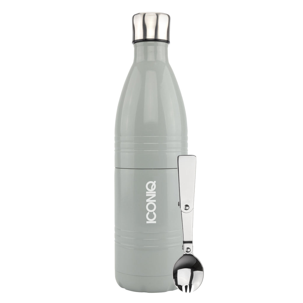 Qore Bottle Insulated Food Container - Slate Gray