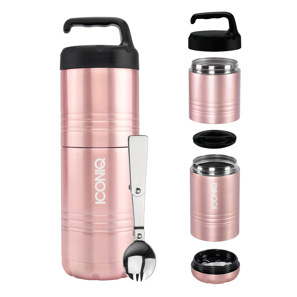 Qore Stack Insulated Food Container - Rose Gold