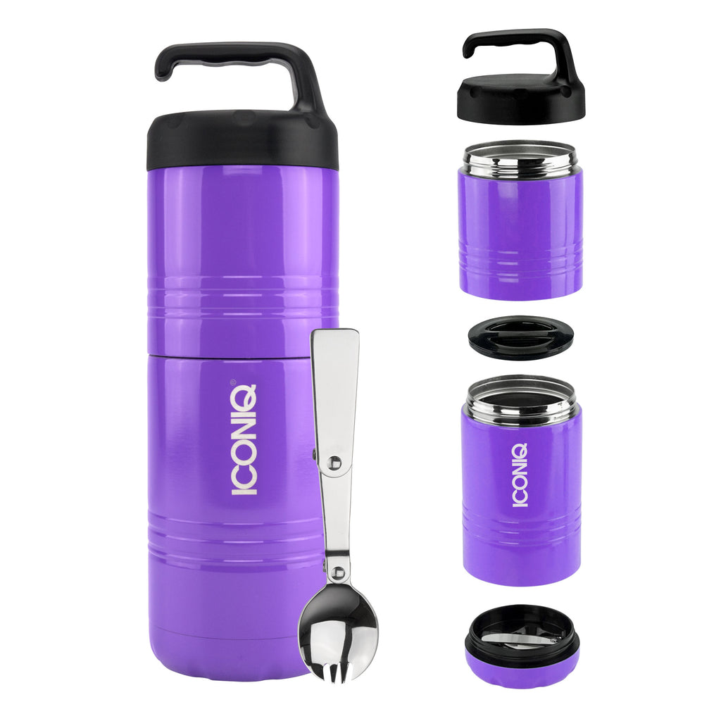 Qore Stack Insulated Food Container - Purple