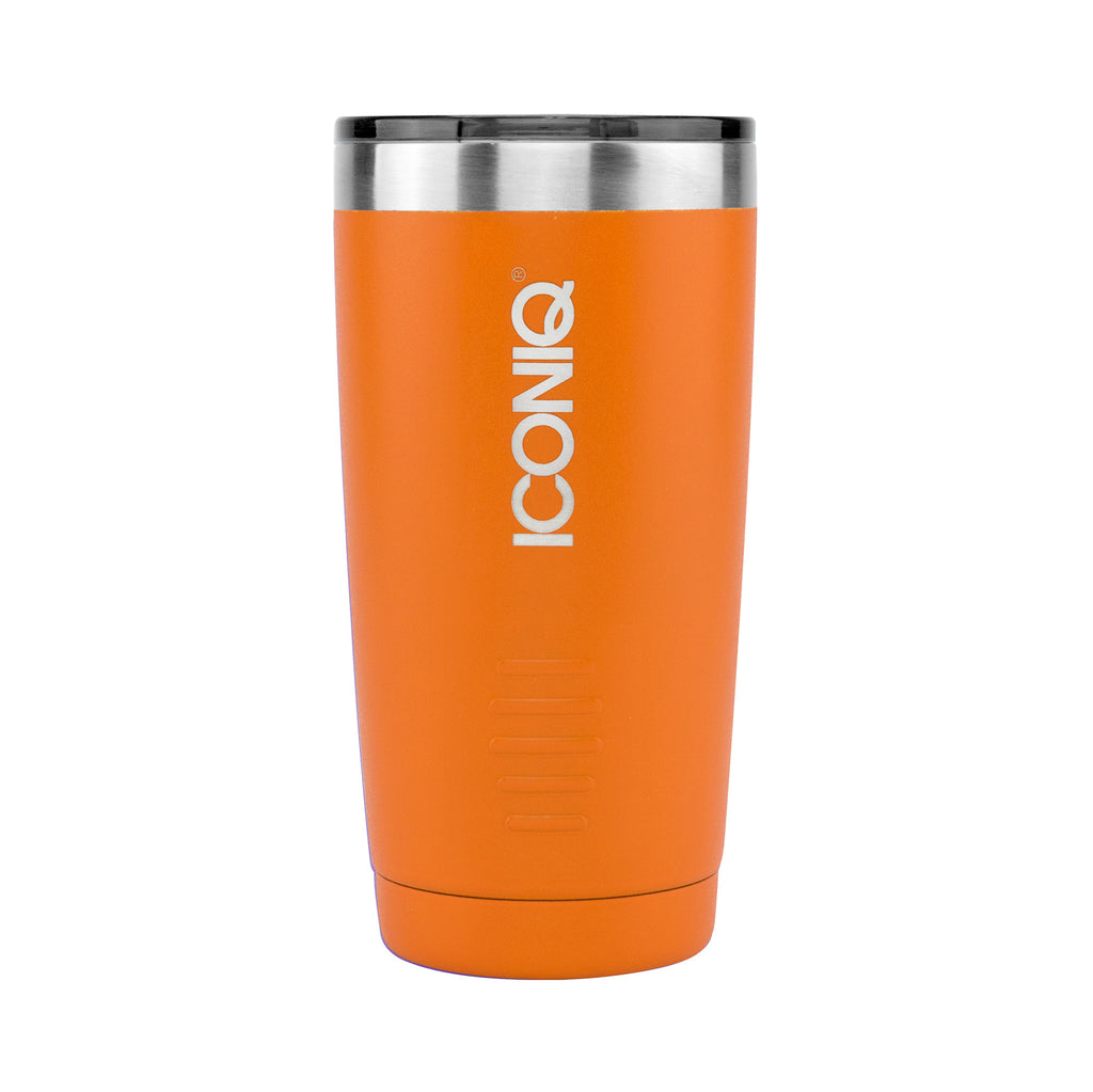 ICONIQ 20 oz Orange Tumbler - Stainless Steel Vacuum Insulated - Retractable Lid