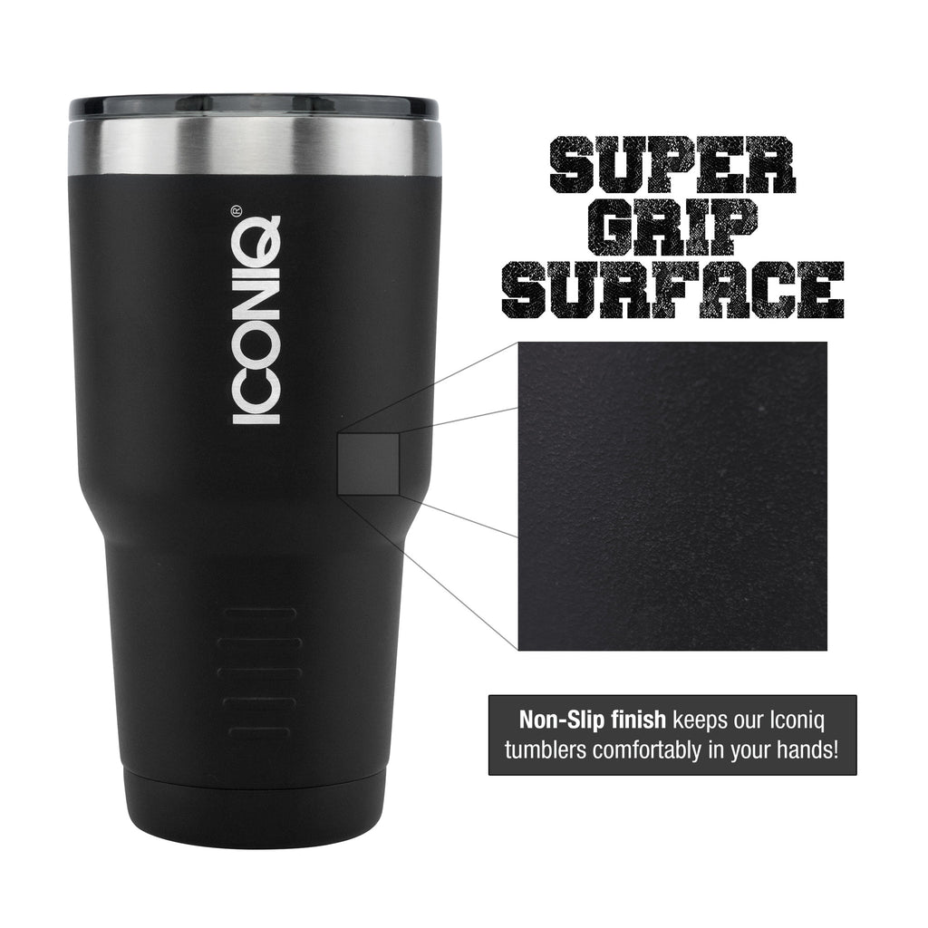 ICONIQ Black Super-grip surface finish